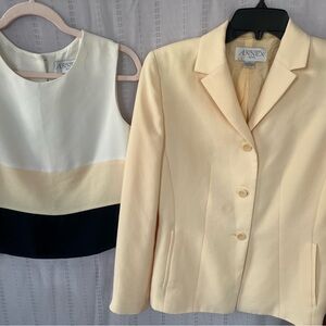 Casual Corner 3 piece suit size 6 petite EUC